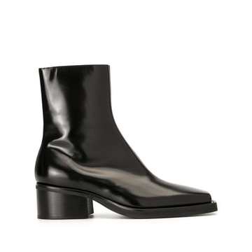 toe cap ankle boots