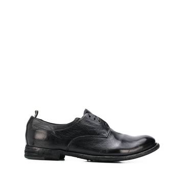 textured laceless Oxford shoes