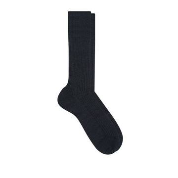 Merino Wool-Blend Ribbed Socks