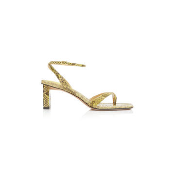 Nelly Python And Leather Sandals