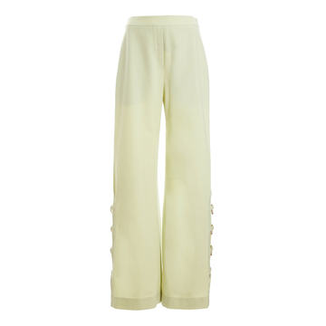 Banquet Embellished Crepe Wide-Leg Pants