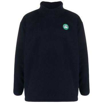 funnel neck fleece jumper