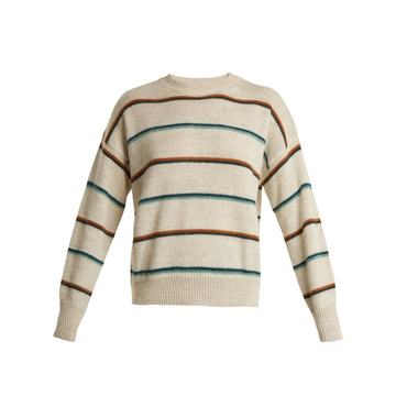 Gatlin striped alpaca-blend sweater