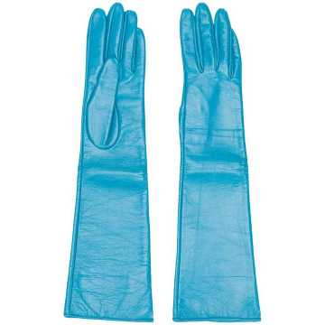textured style long gloves