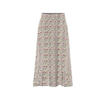 Georgia cotton and silk midi skirt