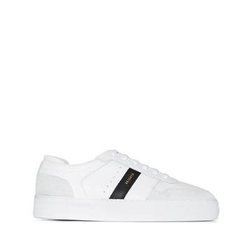 white platform leather sneakers