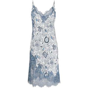 Kate paisley lace slip dress