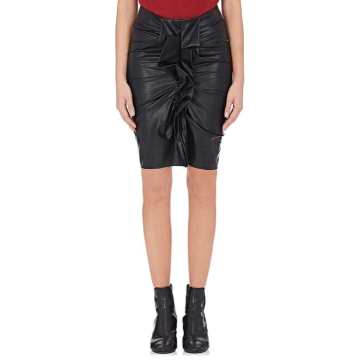 Zephi Faux-Leather Skirt