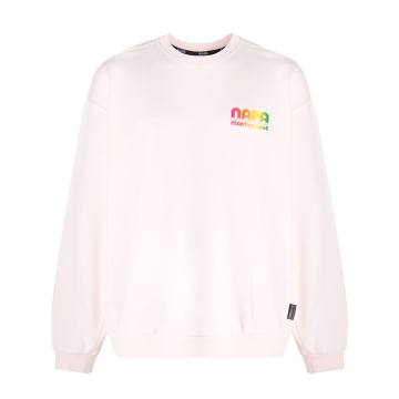 slogan print sweater