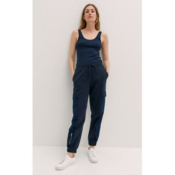 Maxwell Nylon-Trimmed Cotton Jersey Jogger Pants