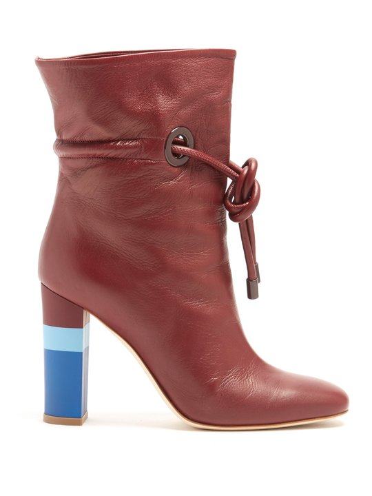 X Roksanda Dolly leather ankle boots展示图