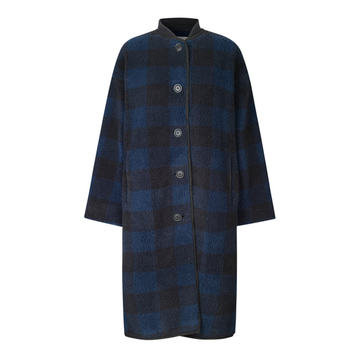 Beth Gingham Fleece Coat