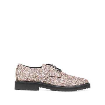 glitter Oxford shoes