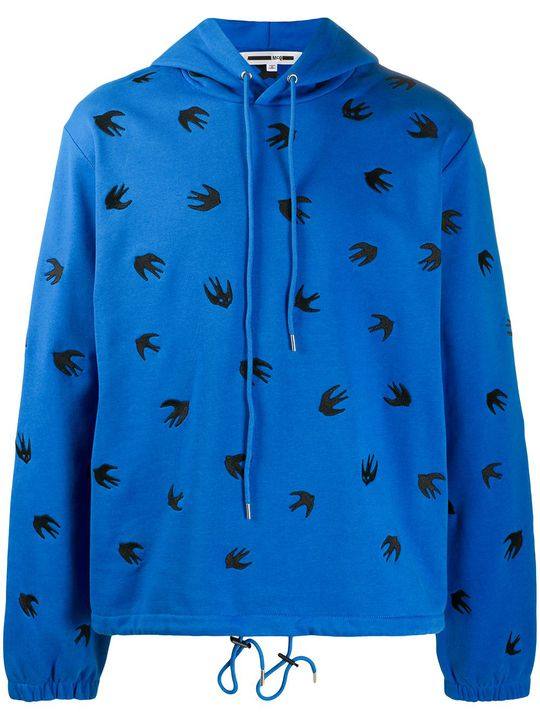 bird embroidered hoodie展示图