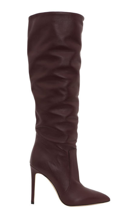 Slouchy Leather Knee Boots展示图