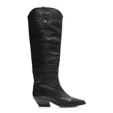 Denvee Leather Knee Boots