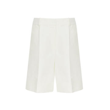 Wide-Leg Cotton-Nylon Shorts