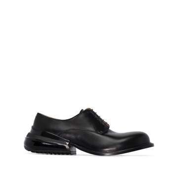 black Airbag heel derby shoes