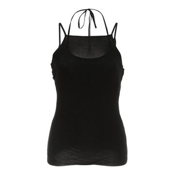 Second Skin Stretch-Cotton Tank Top