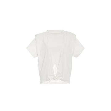 Belita Tie-Detailed Cotton-Jersey T-Shirt