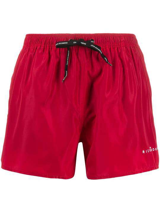 drawstring logo swim shorts展示图