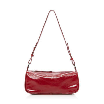 Eve Crinkled-Leather Shoulder Bag