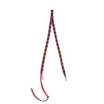 Braided leather bag strap