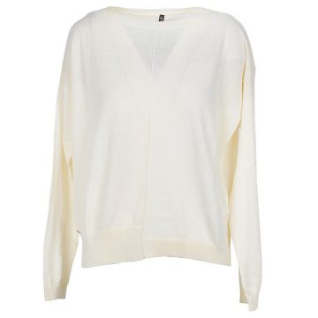 White Cotton Women's Sweater