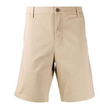 logo-patch knee-length chino shorts