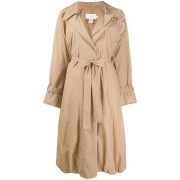 lightweight belted trench coat