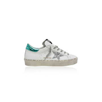 Hi Star Glitter-Detail Leather Sneakers