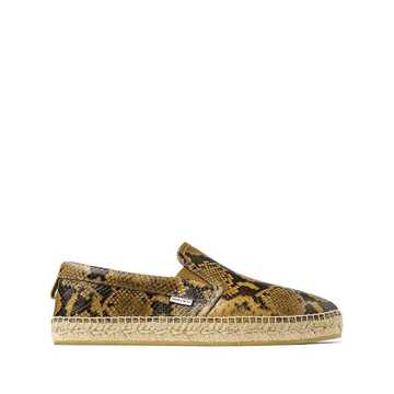 Vlad snake-print espadrilles