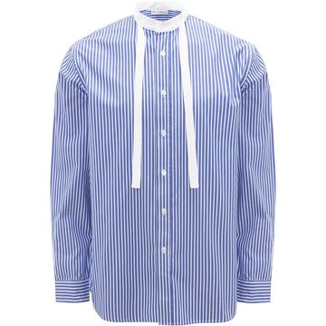 GRANDAD COLLAR TIE SHIRT