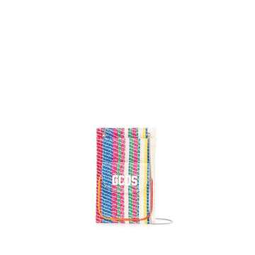 striped crossbody pouch