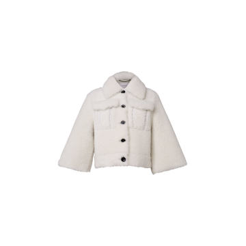 Charming Softness Shearling Cropped Jacket