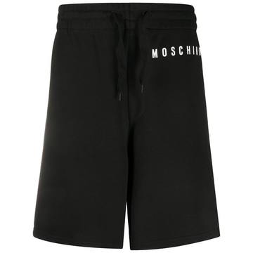 logo print track shorts