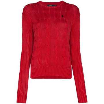 cable-knit jumper