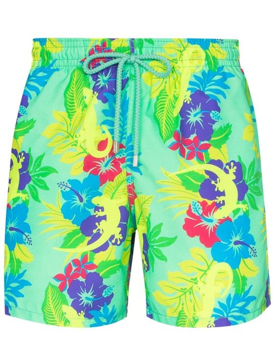 Moorea gecko-print swim shorts展示图