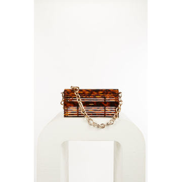 Sylva Caged Acrylic Shoulder Bag