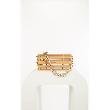 Sylva Caged Bamboo Shoulder Bag