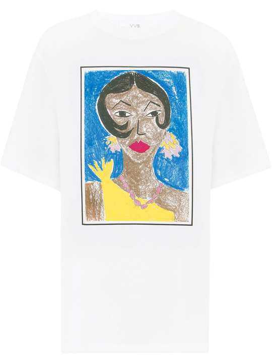 Josephine print T-shirt展示图