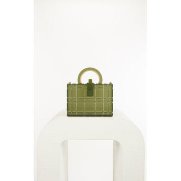 Fai Boxy Acrylic Top Handle Bag