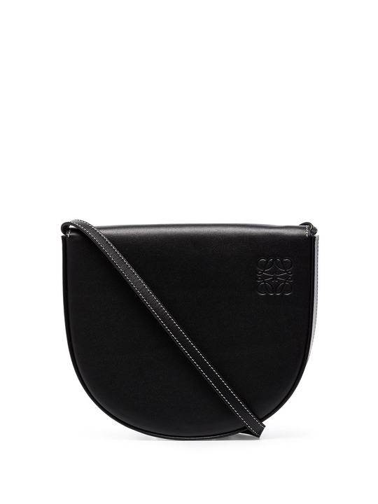 black heel leather shoulder bag展示图