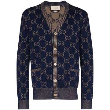 GG jacquard V-neck cardigan