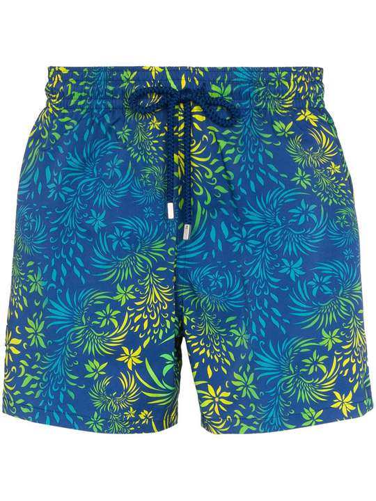 Moorise palm-print swim shorts展示图