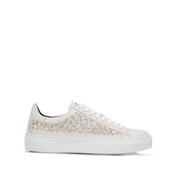 crystal-embellishment low-top sneakers