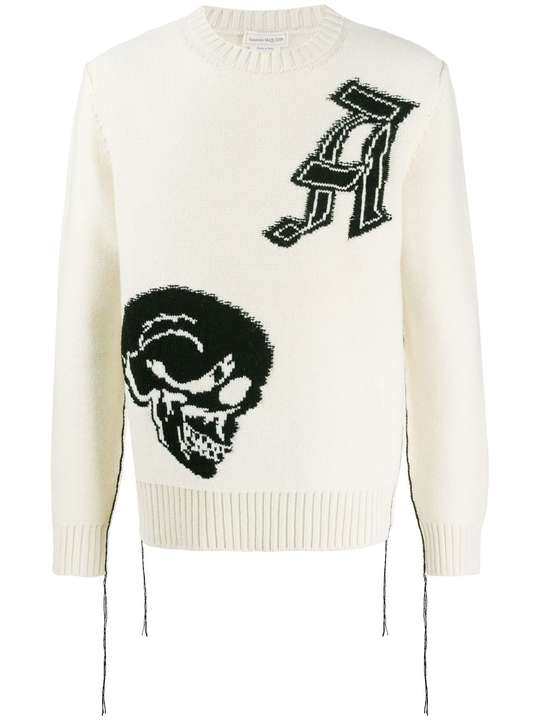 skull and logo crew neck jumper展示图