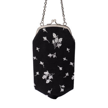 Floral-Print Evening Bag