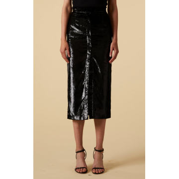 Lex Iridescent Midi Skirt