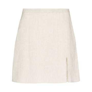 Baker linen mini skirt